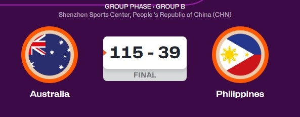 完全统治！女篮亚洲杯：澳大利亚狂胜菲律宾76分 后者末节仅得2分