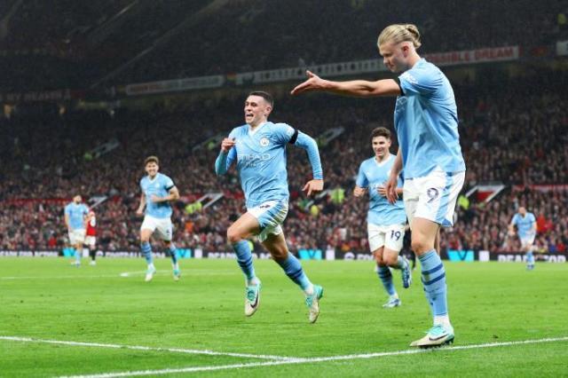 【英超】哈兰德2射1传，福登建功，曼城3-0客胜曼联